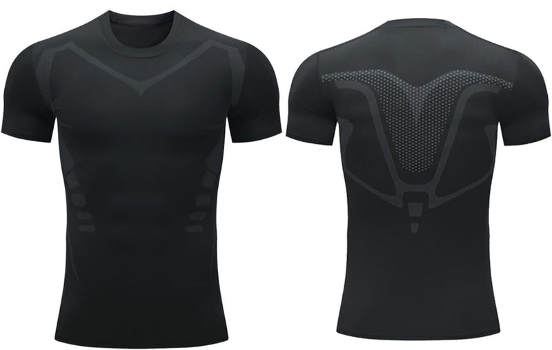 Camiseta de Compressão Running - Detalhada