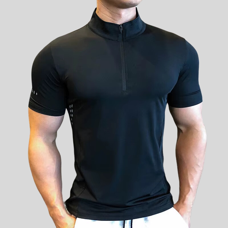 Camiseta Polo Esportiva - Gola Zíper Flexível
