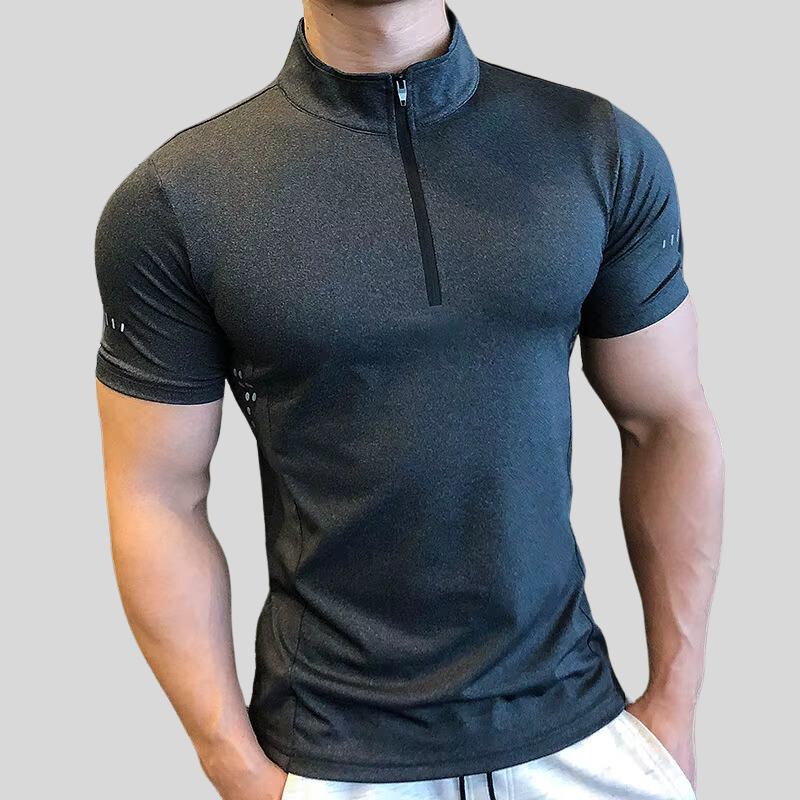 Camiseta Polo Esportiva - Gola Zíper Flexível