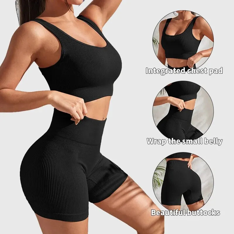 Conjunto Esportivo FitBella - Top + Short