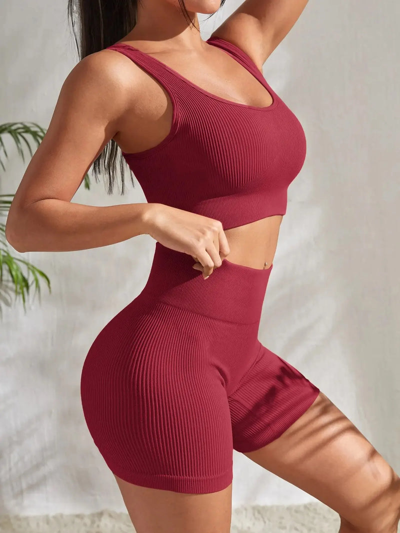 Conjunto Esportivo FitBella - Top + Short