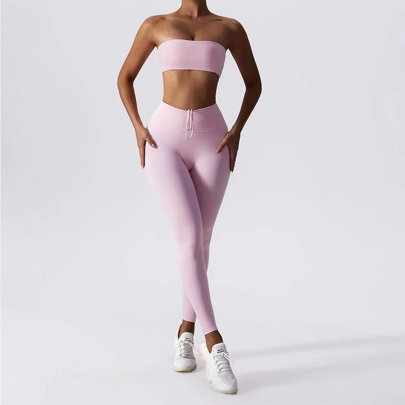 Conjunto Fitness Flare Harmony cintura alta