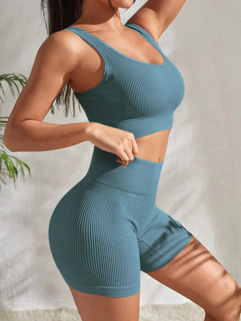 Conjunto Esportivo FitBella - Top + Short