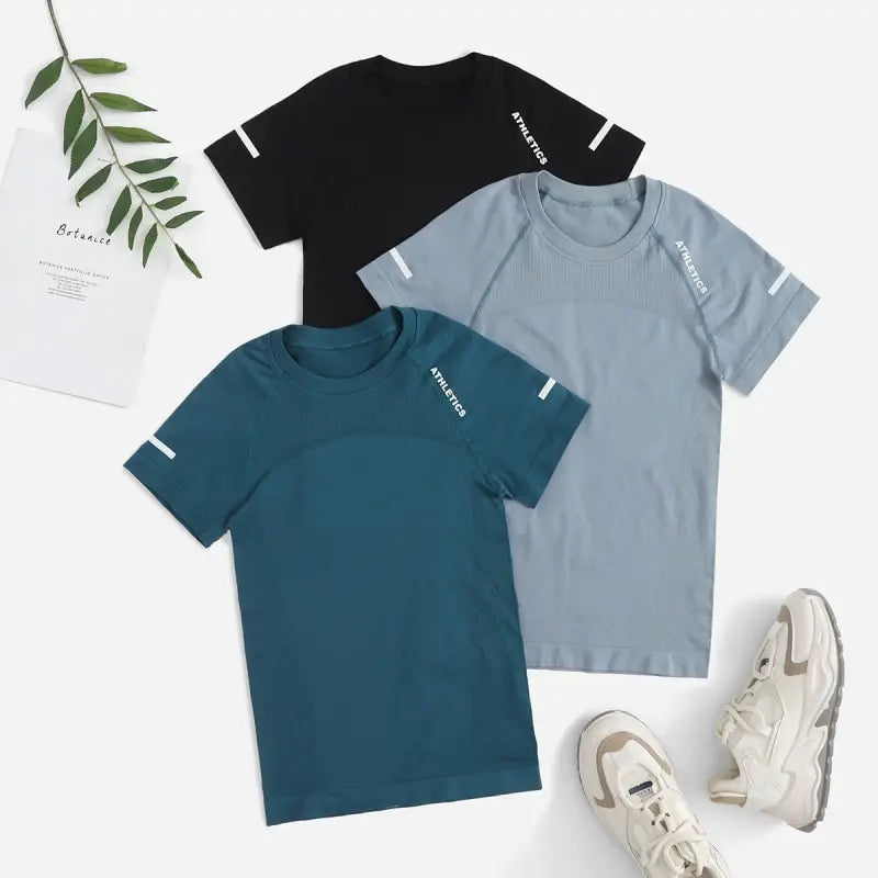 Kit 2 Camisetas Esportivas Athletcs Feminina