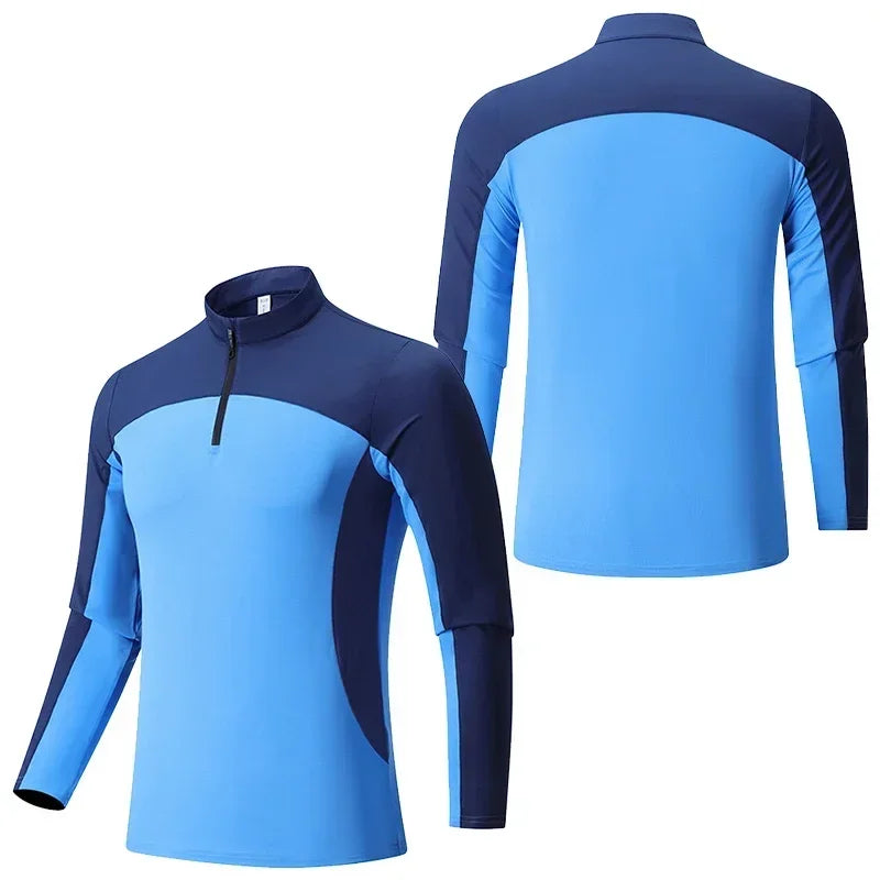 Camisa de Compressão Jersey Jogging - Polo Zíper