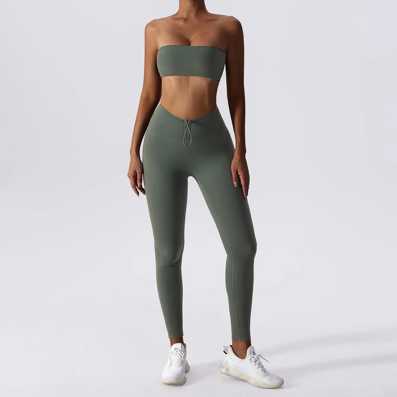 Conjunto Fitness Flare Harmony cintura alta