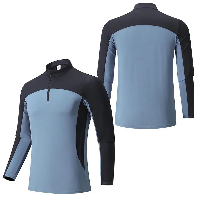 Camisa de Compressão Jersey Jogging - Polo Zíper
