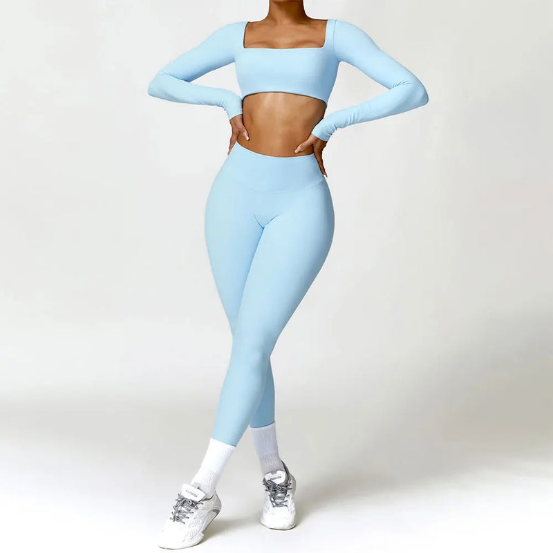 Conjunto Athletic Flare Harmony com manga