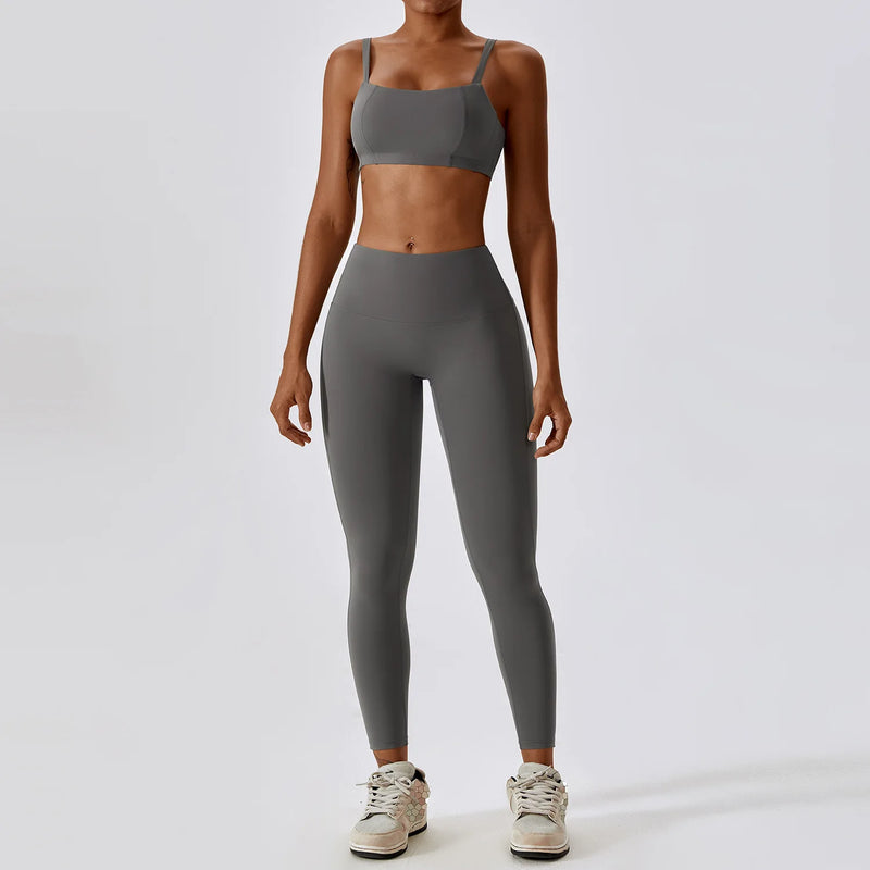Conjunto Fitness Elegance - Top + Legging