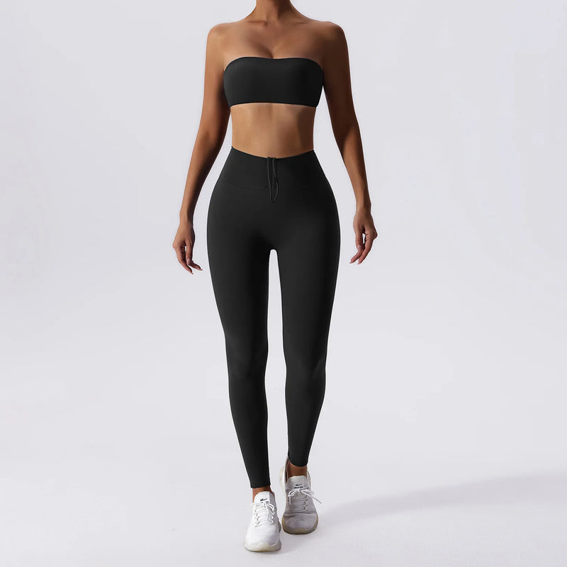 Conjunto Fitness Flare Harmony cintura alta